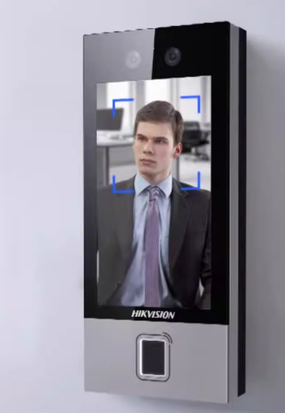 海康威视门禁系统一体机人脸识别小区刷脸指纹刷卡办公室防水门锁